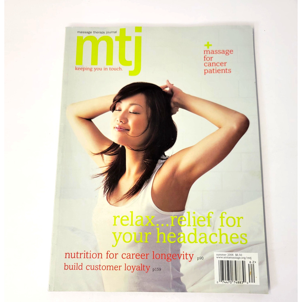 Massage Therapy Journal Summer 2006 Vol 45 No 2 Headache Relief Back Issue